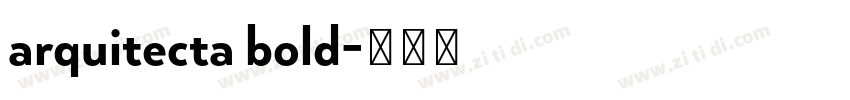 arquitecta bold字体转换
